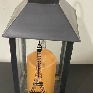 Black and Orange Lantern Candle Holder